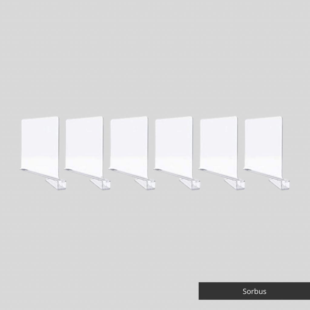 Acrylic Shelf Dividers by Sorbus
