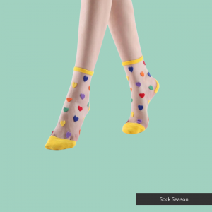 Heartbreaker Sheer Ankle Sock by Sock Season