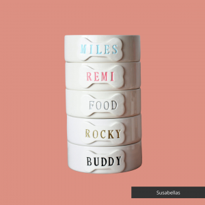 Susabellas:" Dog Bowls