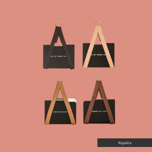 Keyaiira: Leather Hanging File Storage Organizer