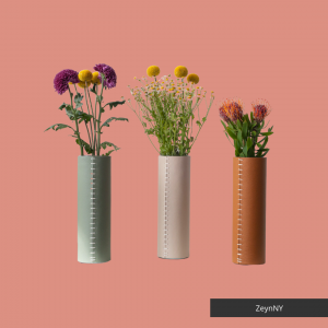 ZeynNY: Leather Vase