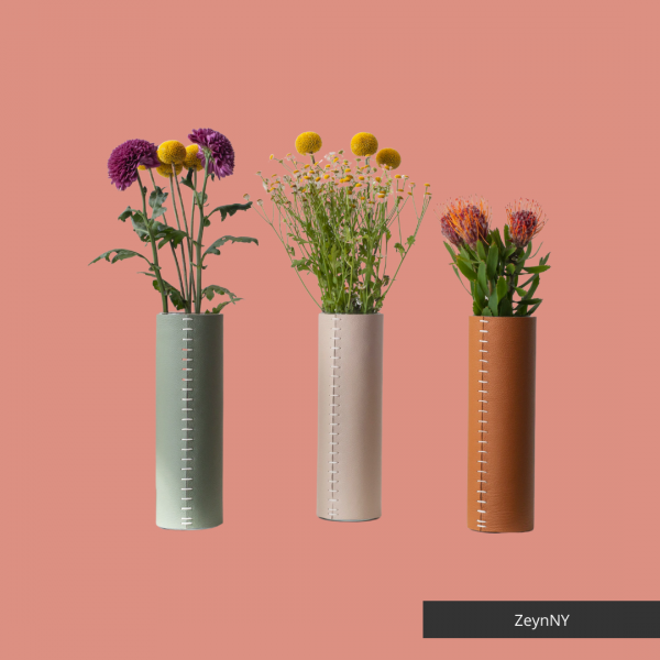 ZeynNY: Leather Vase