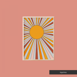 Inprimo: Retro Sunburst Print