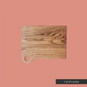C by M Creative: Wood Cutting Board