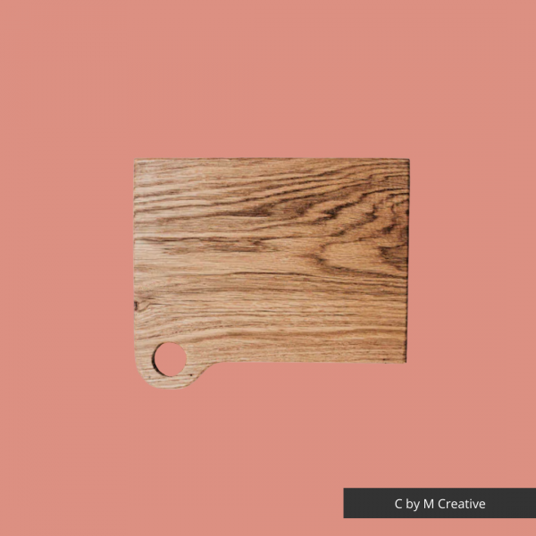 C by M Creative: Wood Cutting Board