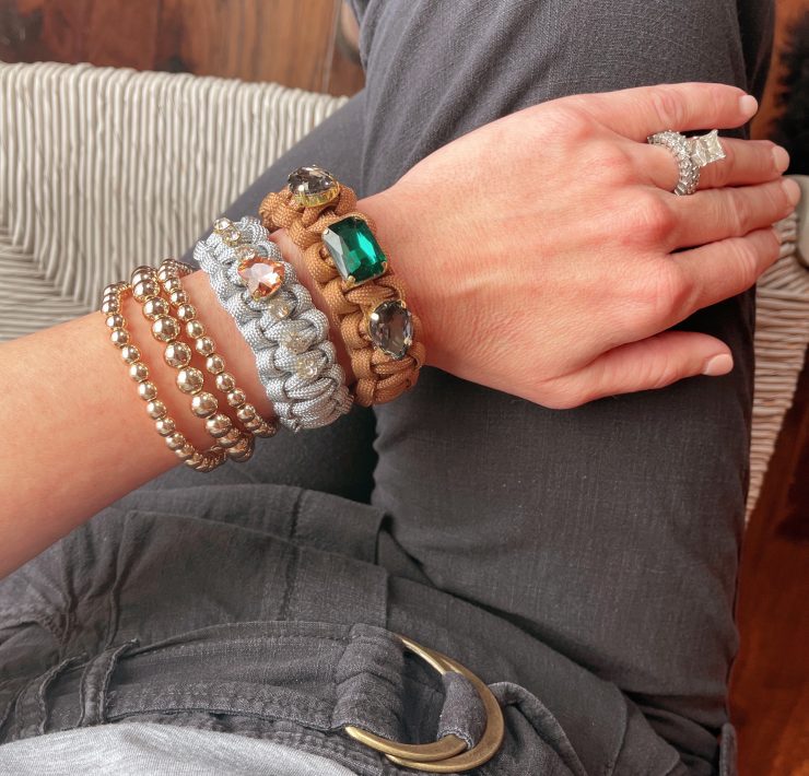Embellished Paracord Bracelet